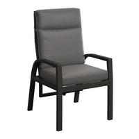 LOUNGESESSEL  - Dunkelgrau/Anthrazit, Modern, Textil/Metall (64/110/72cm) - Amatio