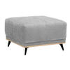 HOCKER in Textil Grau  - Schwarz/Grau, Modern, Holz/Textil (73/47/73cm) - home24