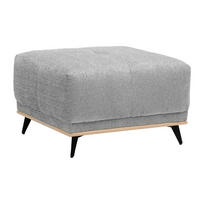 HOCKER in Textil Grau  - Schwarz/Grau, Modern, Holz/Textil (73/47/73cm) - home24