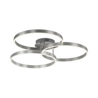 LED-DECKENLEUCHTE 75/71,1/15,1 cm   - Edelstahlfarben, Design, Kunststoff/Metall (75/71,1/15,1cm) - Paul Neuhaus