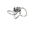 LED-DECKENLEUCHTE 34,5/19 cm   - Chromfarben, Design, Kunststoff/Metall (34,5/19cm) - Novel