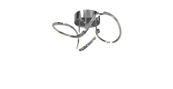 LED-DECKENLEUCHTE 34,5/19 cm - Chromfarben, Design, Kunststoff/Metall (34,5/19cm) - Novel