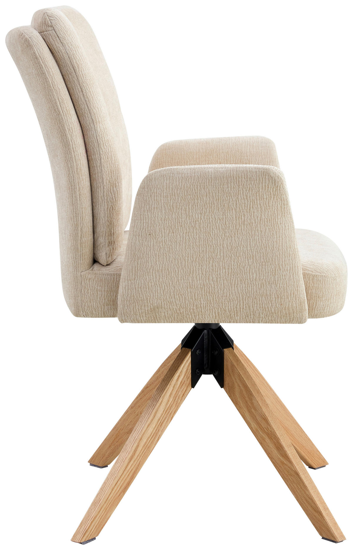 ARMLEHNSTUHL in Holz, Metall, Textil Beige  - Beige/Naturfarben, KONVENTIONELL, Holz/Textil (60/94/66cm) - Livetastic