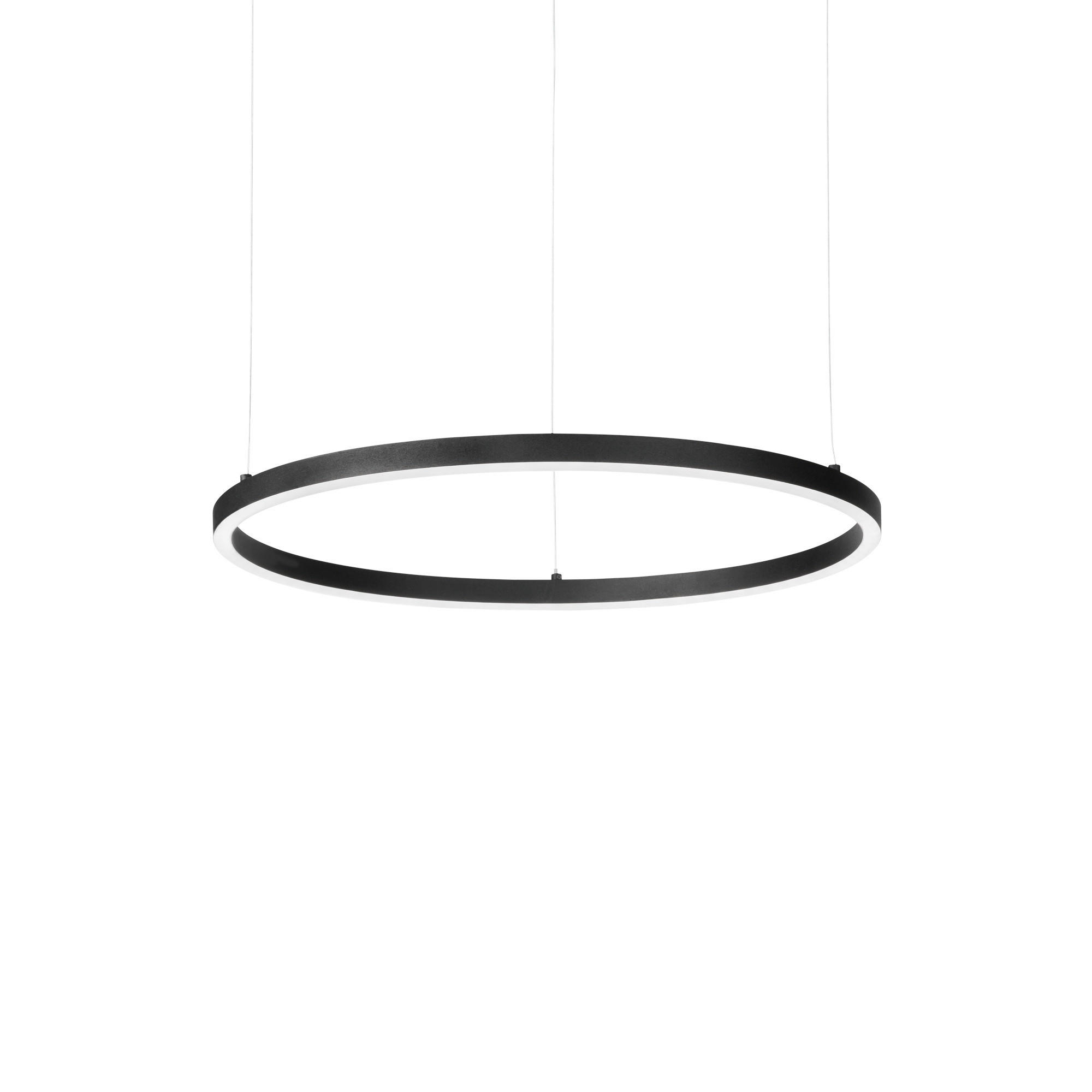 LED-HÄNGELEUCHTE Oracle Slim 50/27,5/202,5 cm   - Schwarz, Design, Kunststoff/Metall (50/27,5/202,5cm) - Ideal Lux