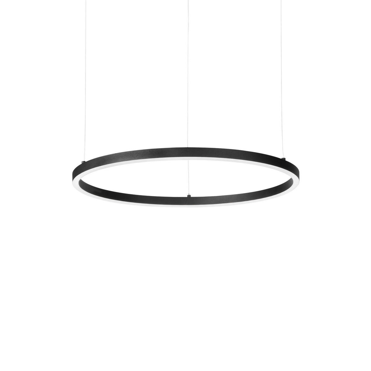 LED-HÄNGELEUCHTE 50/27,5/202,5 cm  - Schwarz, Design, Kunststoff/Metall (50/27,5/202,5cm) - Ideal Lux