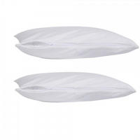 Husă Pentru Pernă 50/70 cm  - alb, Basics, textil (50/70cm)