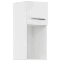 KÜCHENOBERSCHRANK 30/72,3/34,2 cm  in Weiß  - Edelstahlfarben/Weiß, Basics, Holzwerkstoff/Metall (30/72,3/34,2cm) - Impuls