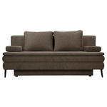 SCHLAFSOFA  mit Stoffauswahl, Liegefunktion Webstoff Dunkelgrau  - Dunkelgrau/Schwarz, Design, Kunststoff/Textil (200/90/100cm) - Venda