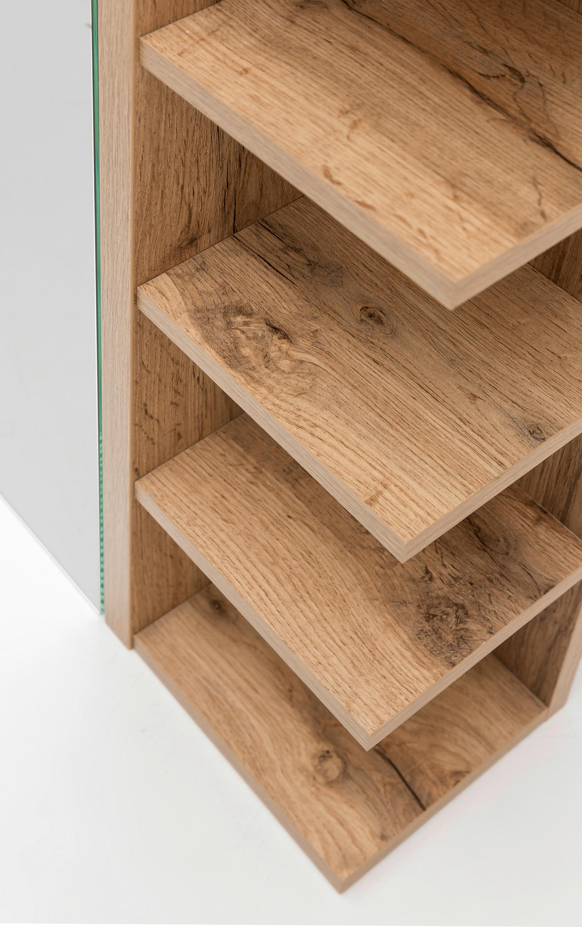 SPIEGELSCHRANK 51,3/75/16 cm  - Eichefarben, MODERN, Glas/Holzwerkstoff (51,3/75/16cm) - MID.YOU