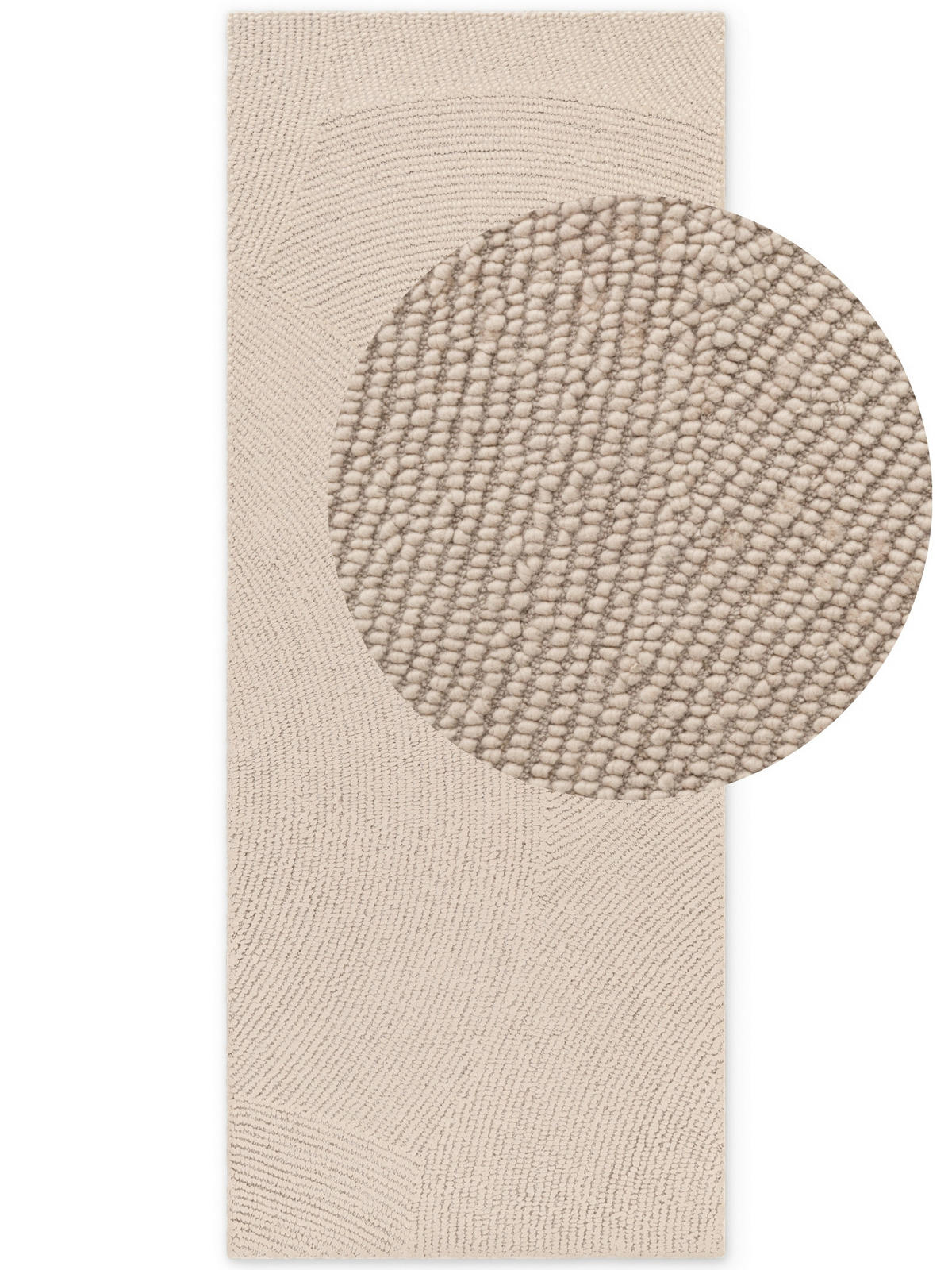 LÄUFER 80/300 cm Eleni  - Beige, Basics, Textil (80/300cm)