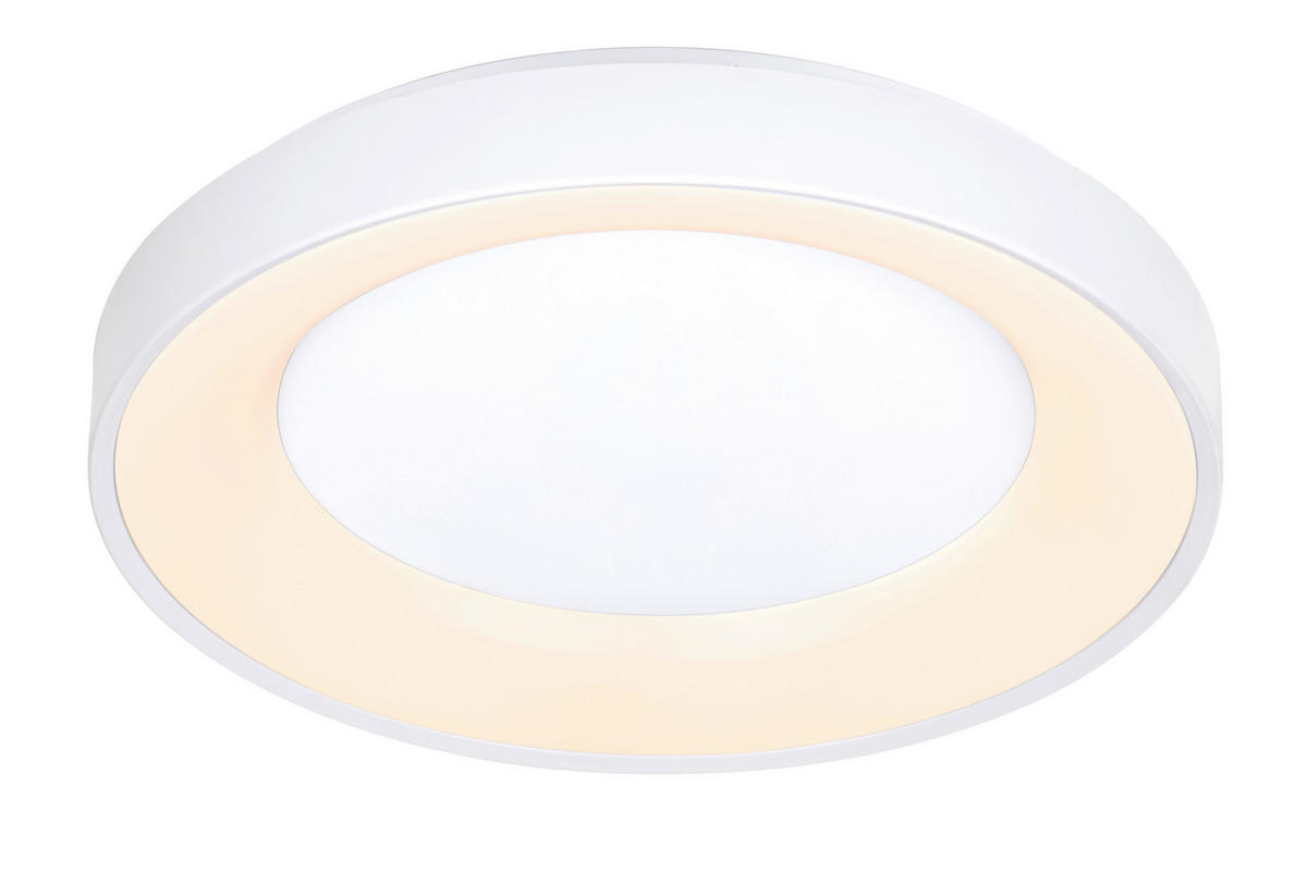 STROPNA LED-SVETILKA   40 W/4300 lm/2700-6500 K/220-240 V/ - bela, Basics, kovina/umetna masa (50/8,5cm) - Novel