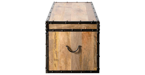 TRUHE - Schwarz/Naturfarben, Natur, Holz/Metall (80/40/40cm) - Landscape