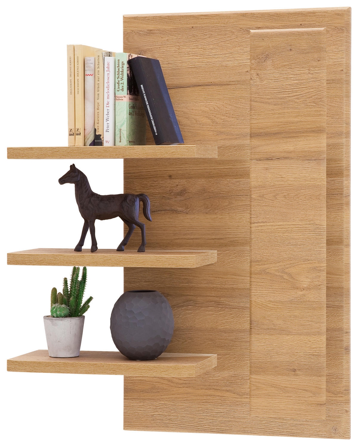WANDREGAL  76/101/24 cm  - Eichefarben, Konventionell, Holzwerkstoff (76/101/24cm) - Cantus