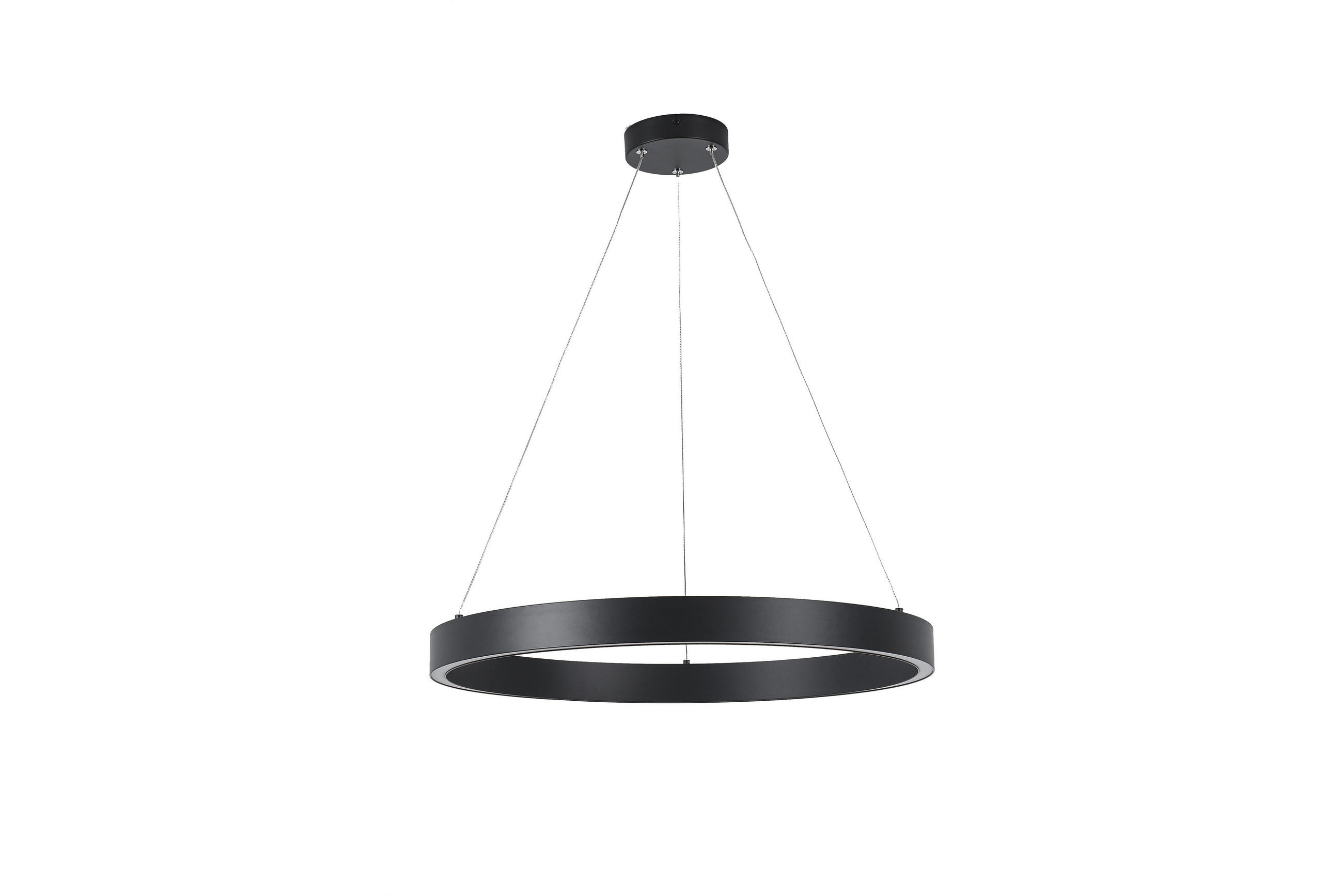 LED-HÄNGELEUCHTE  - Schwarz, Design, Metall (126/60/60cm)