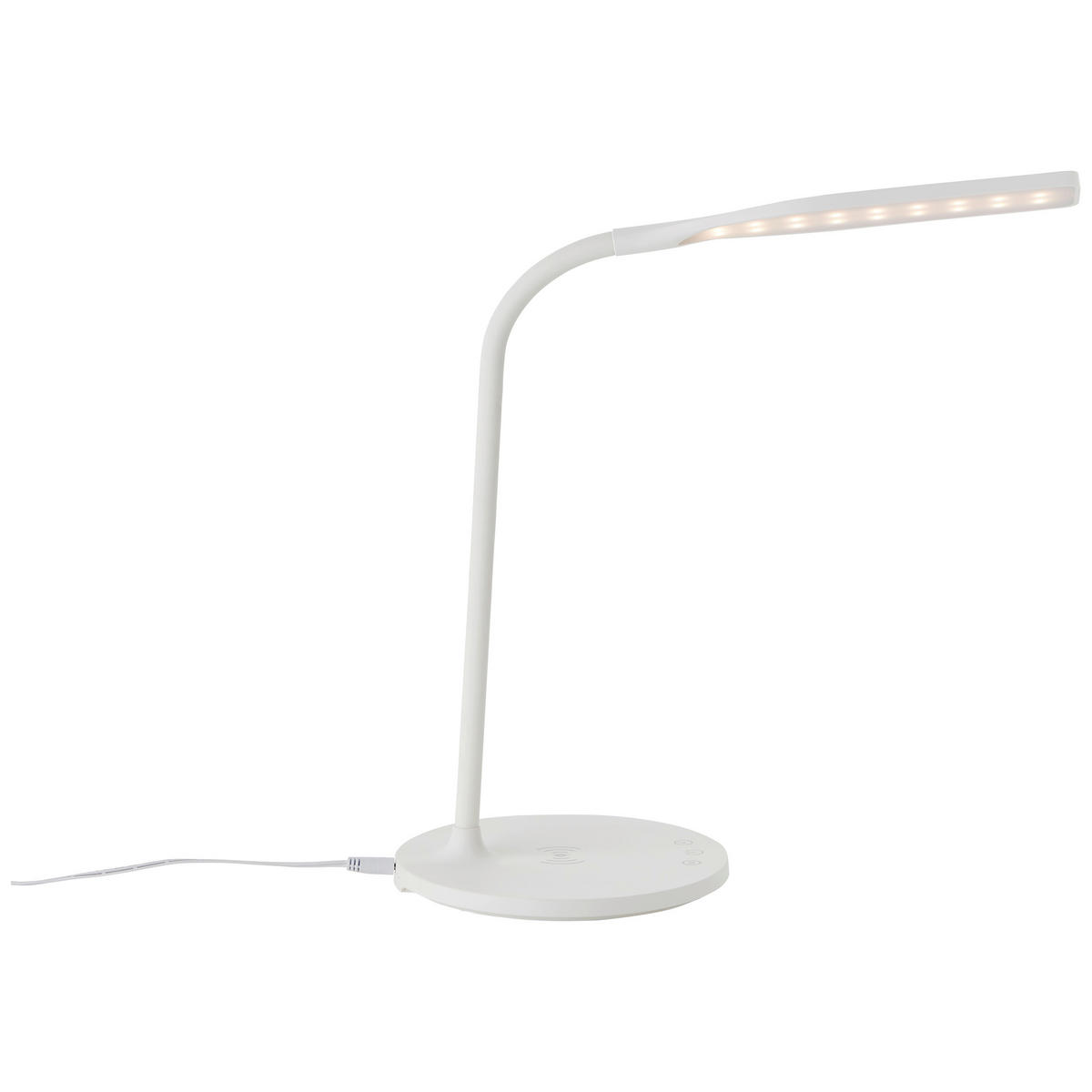 SCHREIBTISCHLEUCHTE 17/34/33 cm   - Weiß, Basics, Kunststoff (17/34/33cm) - Brilliant