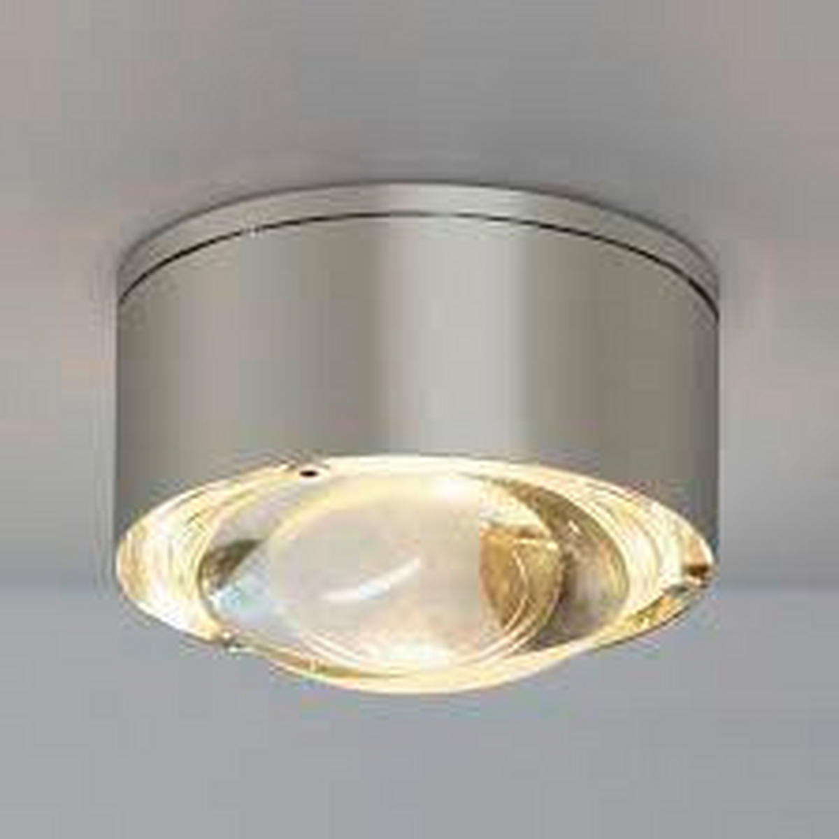 LED-DECKENLEUCHTE  12/6,2 cm    - Nickelfarben, Design, Metall (12/6,2cm)