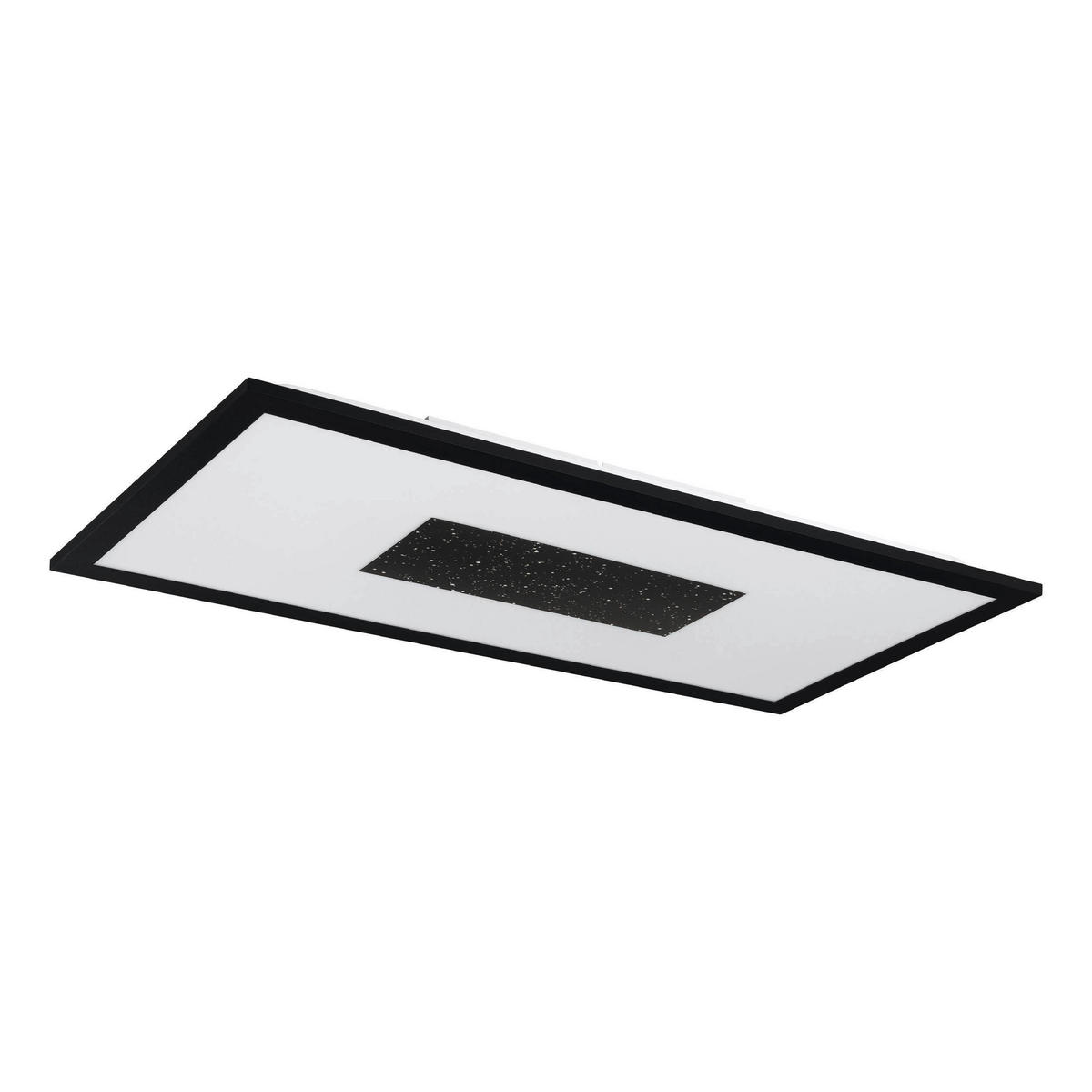 LED-DECKENLEUCHTE 59,5/29,5/5 cm   - Schwarz/Weiß, Basics, Kunststoff/Metall (59,5/29,5/5cm) - Eglo