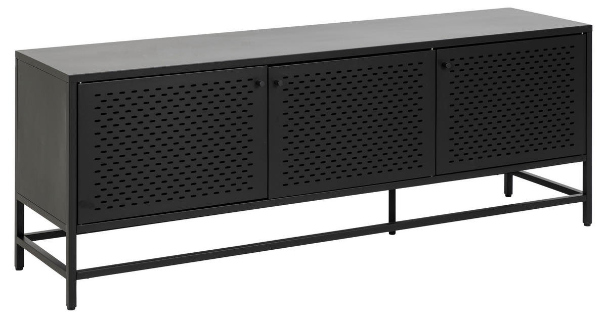 SIDEBOARD  in 160/60/40 cm  - Schwarz, KONVENTIONELL, Metall (160/60/40cm) - MID.YOU