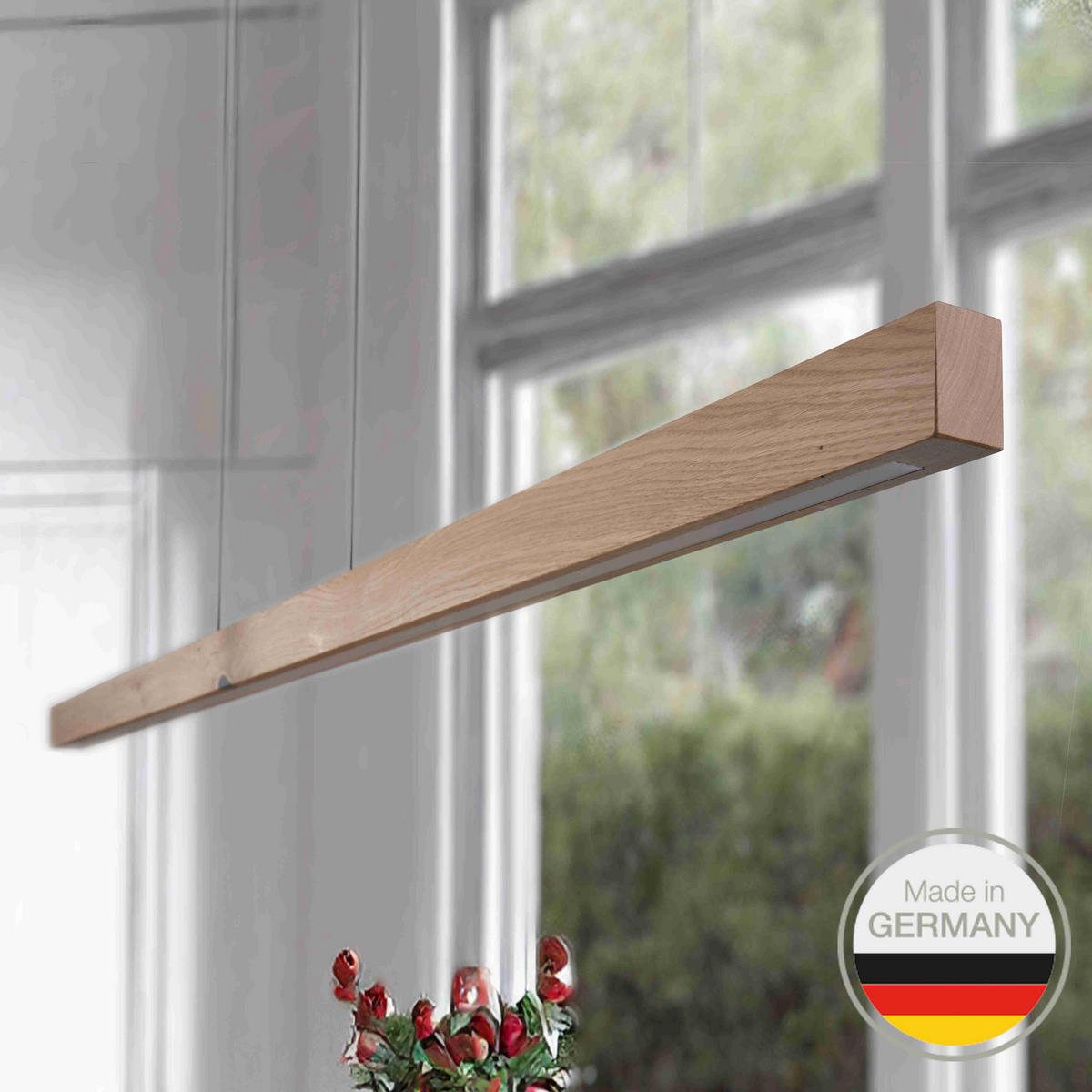 LED-HÄNGELEUCHTE 654 148/6/6 cm   - Wildeiche, Natur, Holz (148/6/6cm) - Ambiente