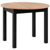 STOL ZA BLAGOVAONICU  crna, hrast Artisan  drvni materijal      - hrast Artisan/crna, Basics, drvni materijal (100/75cm) - MID.YOU