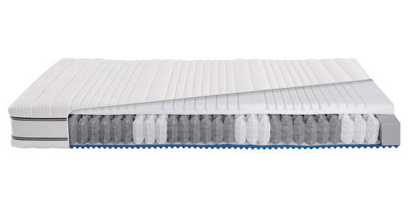 TASCHENFEDERKERNMATRATZE Dream Deluxe 3D Pro 80/200 cm Höhe ca. 22 cm - Weiß, Basics, Textil (80/200cm) - Dieter Knoll