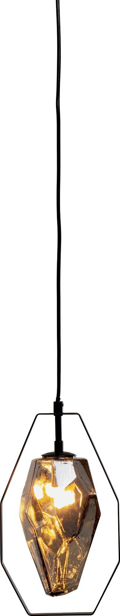 HÄNGELEUCHTE Diamond 17/120/12 cm   - MODERN, Glas/Metall (17/120/12cm) - Kare-Design