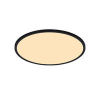 LED-DECKENLEUCHTE OJA 29.5/2.5 cm  - Schwarz, Design, Kunststoff (29.5/2.5cm) - Nordlux