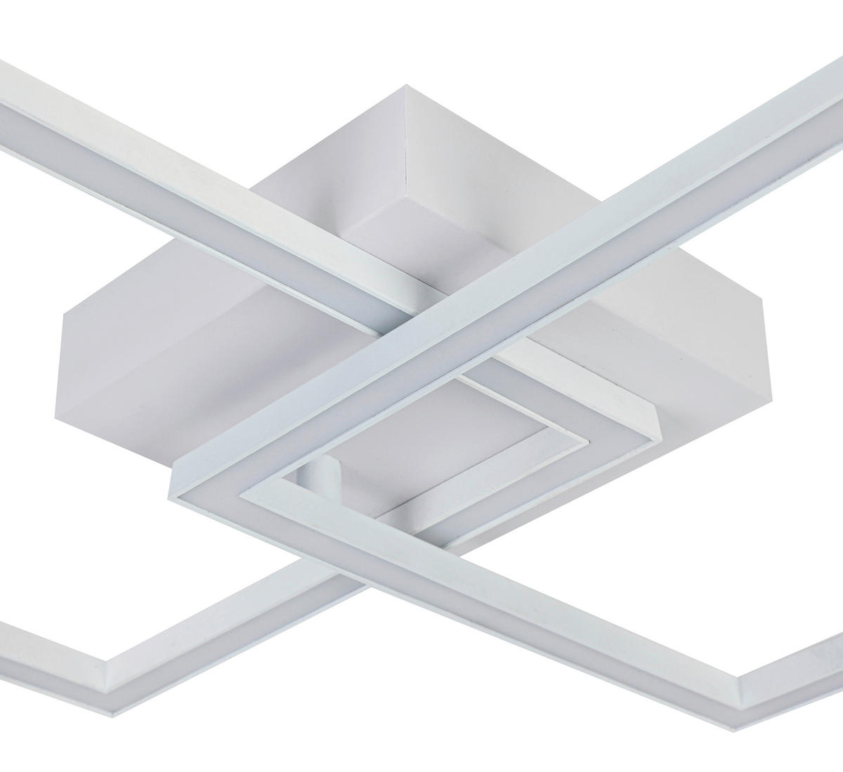 LED MENNYEZETI LÁMPA - fehér, Trend, műanyag/fém (57/35/6,5cm) - Boxxx