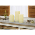 LED-KERZENSET  - Creme, LIFESTYLE, Kunststoff - Ambia Home