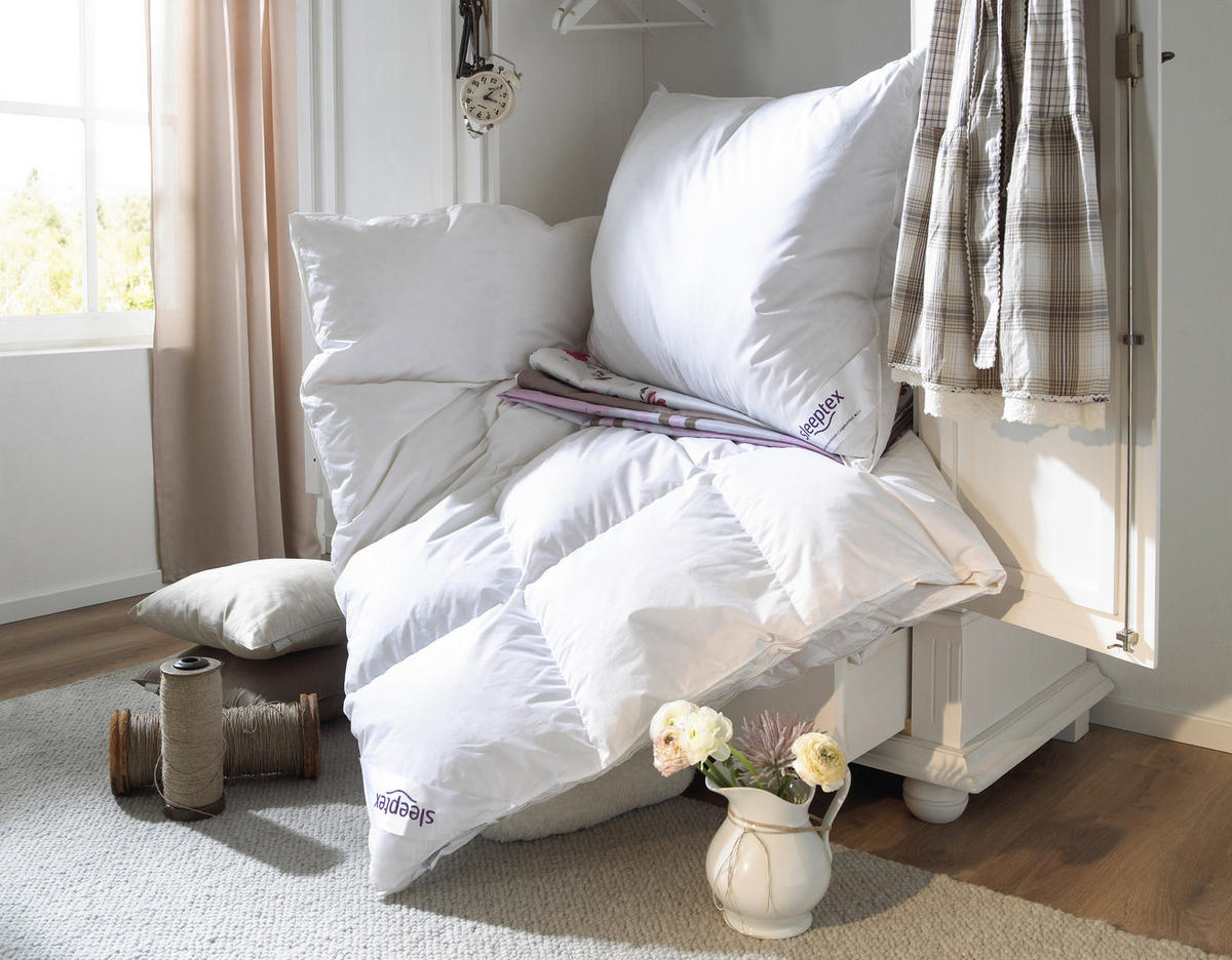 TŘÍKOMOROVÝ POLŠTÁŘ, 70/90 cm - bílá, Basics, textil (70/90cm) - Sleeptex