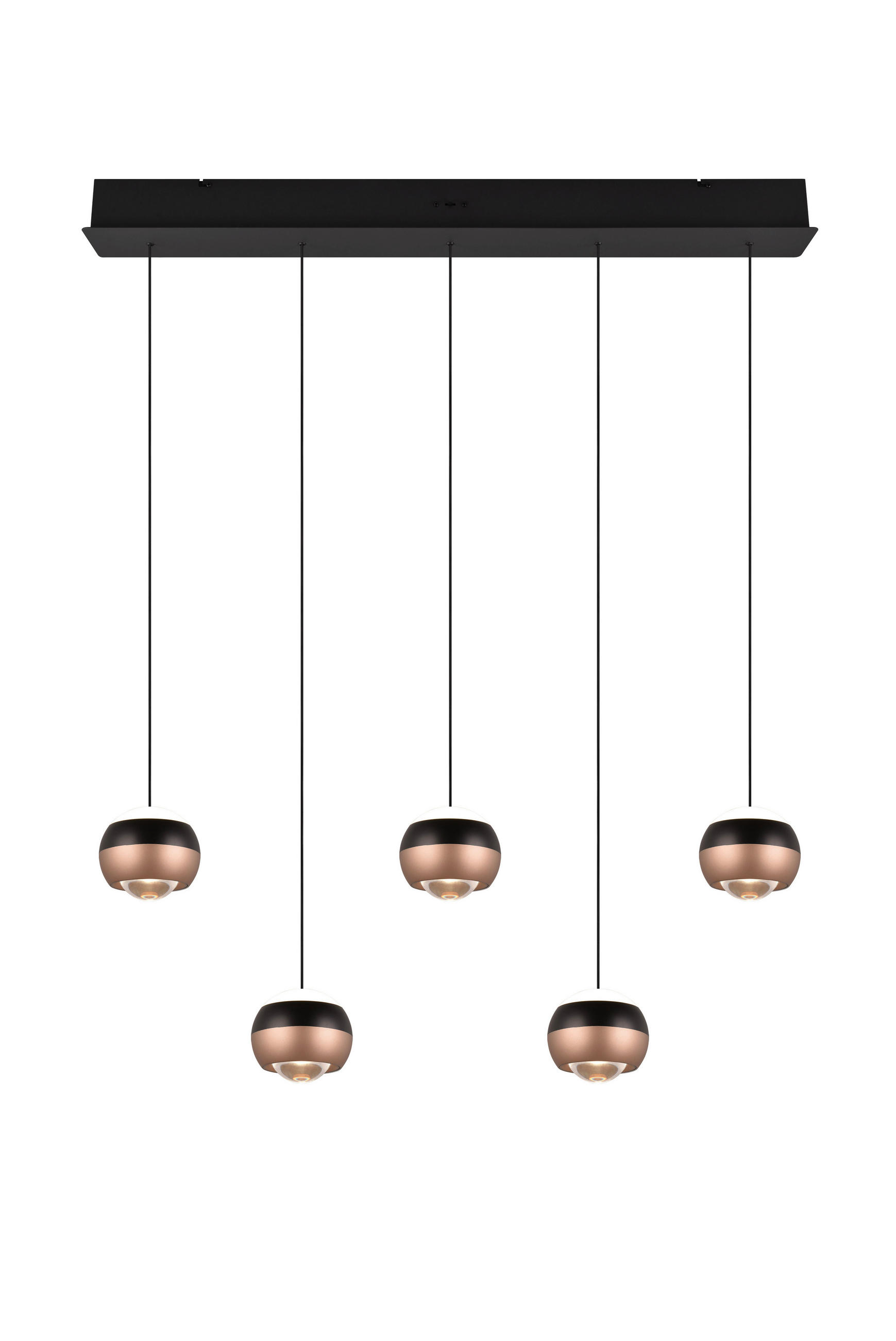 LED-HÄNGELEUCHTE 100/10,5/200 cm    - Schwarz, Design, Metall (100/10,5/200cm) - Trio Leuchten