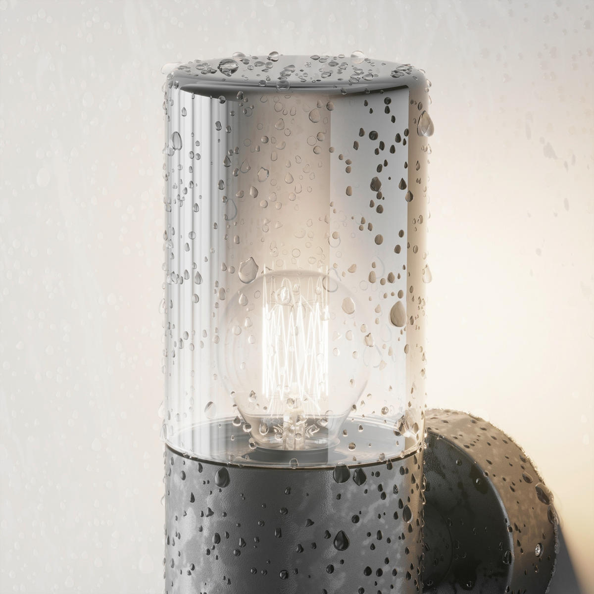 AUSSENWANDLEUCHTE Outdoor 8/21 cm  - Dunkelgrau, Design, Glas/Metall (8/21cm) - MAYTONI