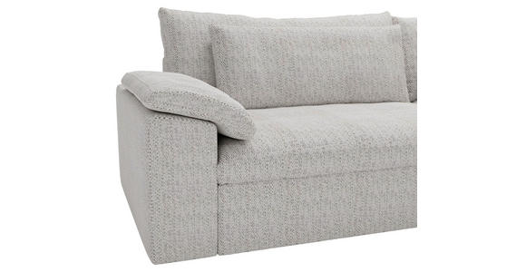 ECKSOFA  in Webstoff Grau  306/198 cm  - Schwarz/Grau, MODERN, Kunststoff/Textil (306/198cm) - Carryhome