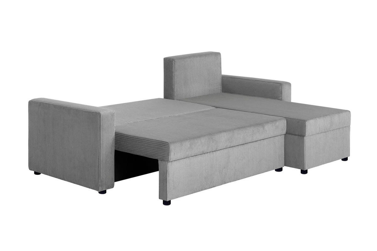 ECKSOFA Taupe Bettkasten, Schlaffunktion, Stauraum, Liegefläche im Originalstoff  - Taupe/Creme, Design, Kunststoff/Textil (228/147cm) - P & B