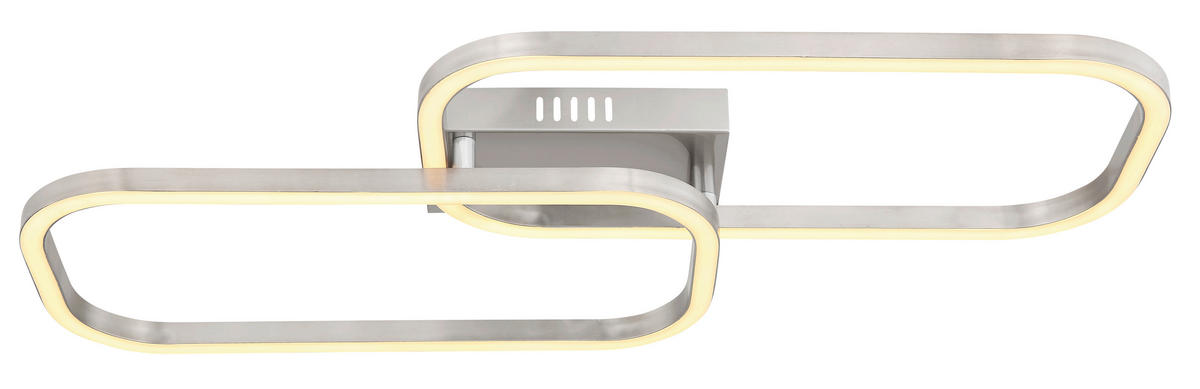 STROPNA LED-SVETILKA   //3000 K/230 V/ - barve niklja/opal, Design, kovina/umetna masa (62,6/30,6/6cm)