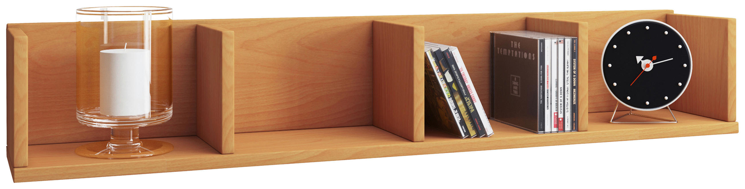 Wandregal Dekor Honsa B: 97 Cm Buchefarben