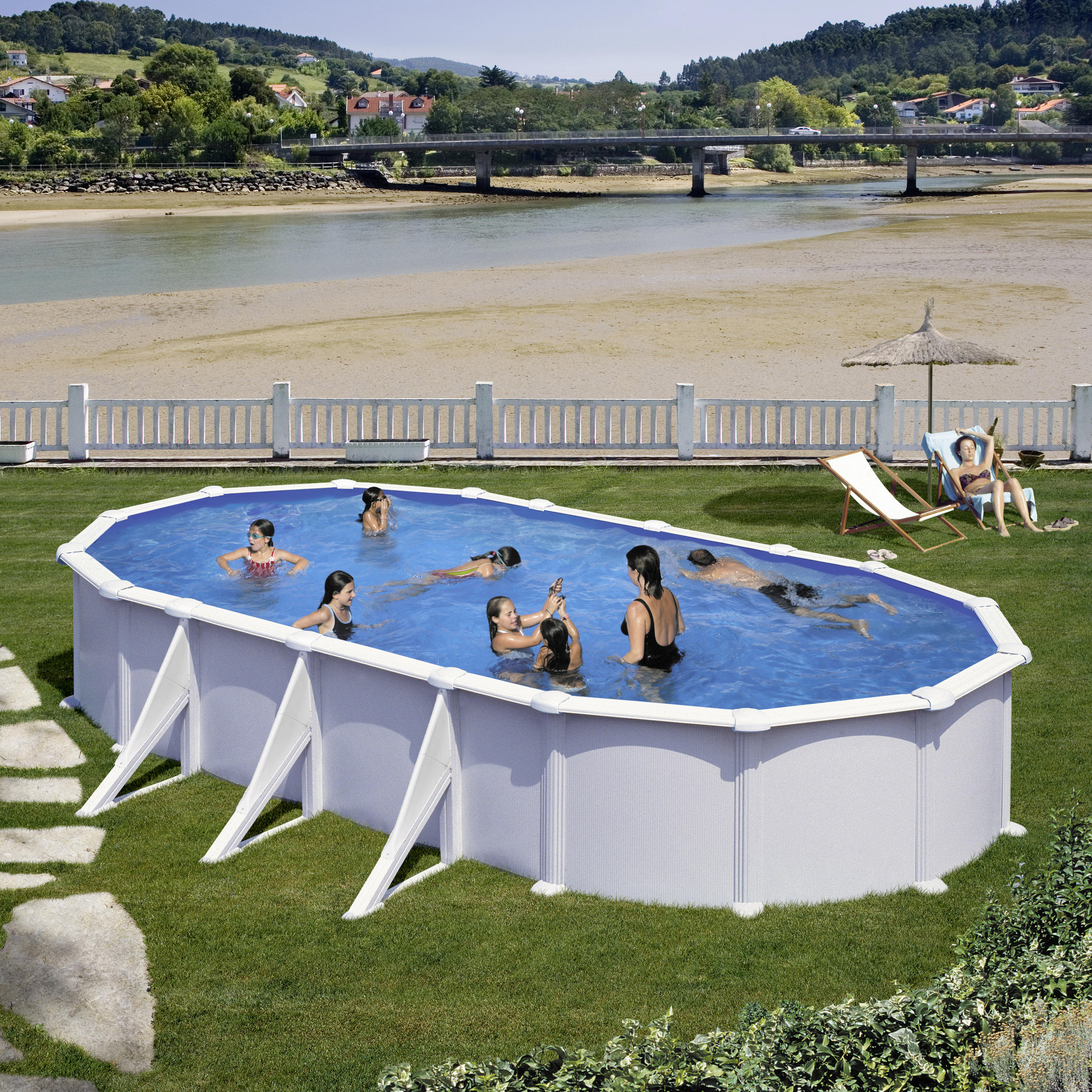 POOL SET GRE KITPROV818 2021 815/670/132 cm  - KONVENTIONELL (815/670/132cm) - Gre