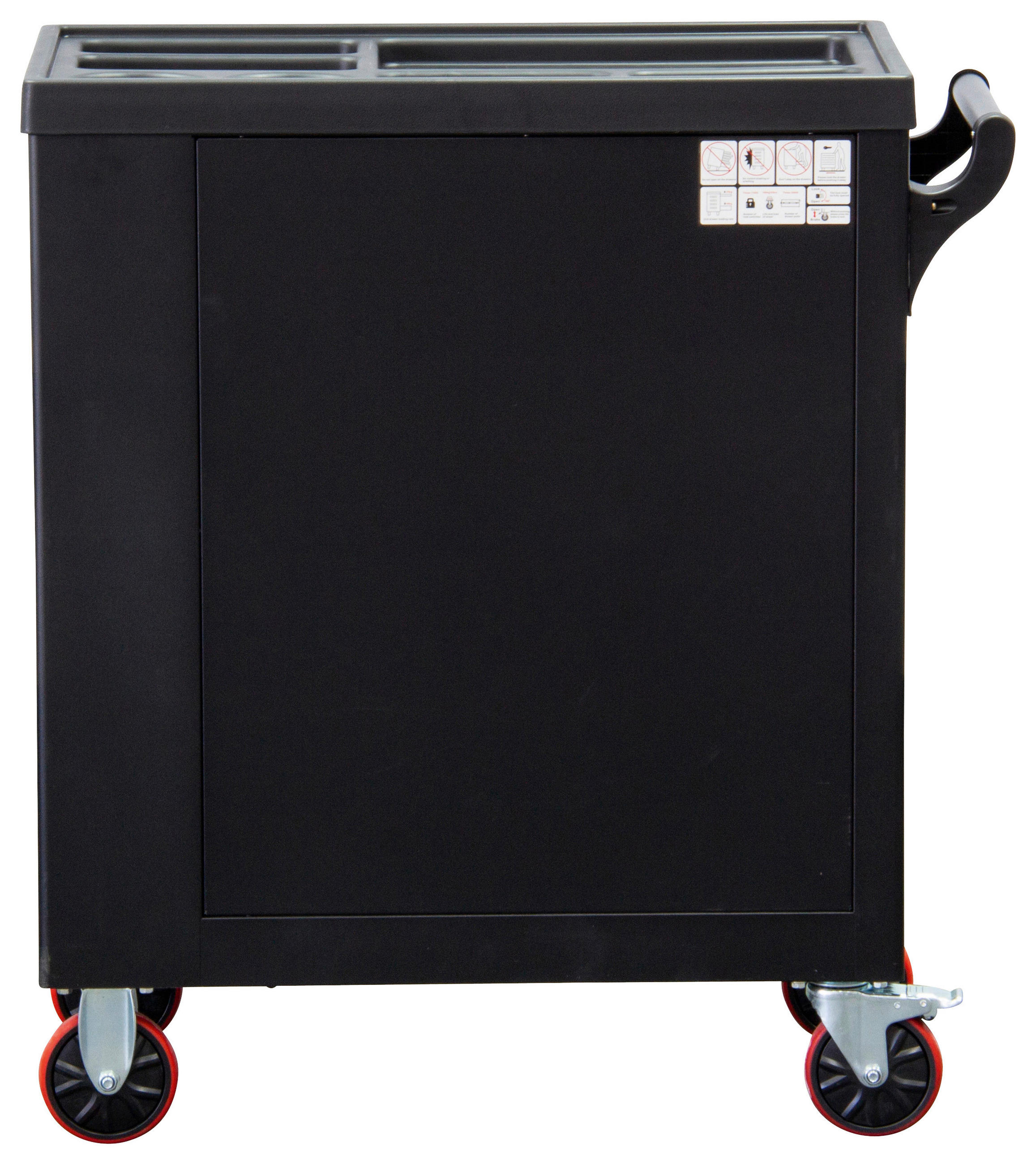Werkstattwagen leer  - Rot/Schwarz, Basics (79,51/96,97/45,5cm)
