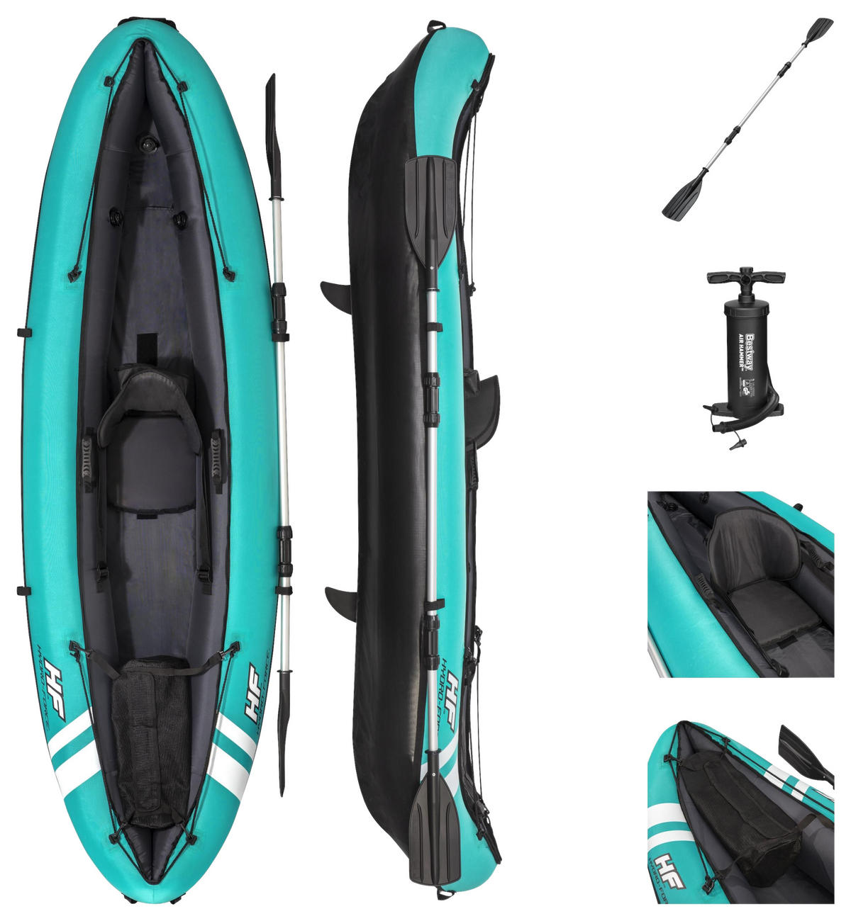 kayak  - turquoise, Basics (280/86/40cm) - Bestway