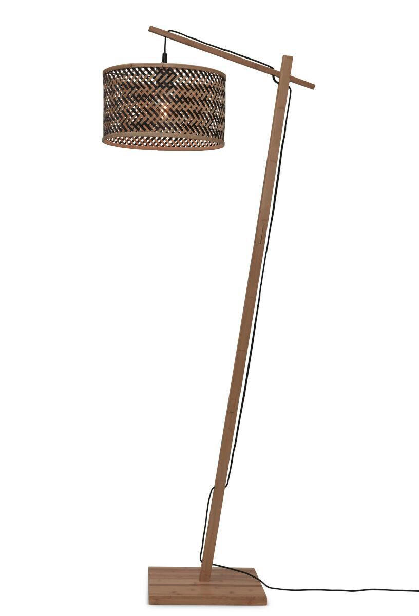 STEHLEUCHTE 58/32/150 cm - Schwarz/Naturfarben, Trend (58/32/150cm) - Good & Mojo