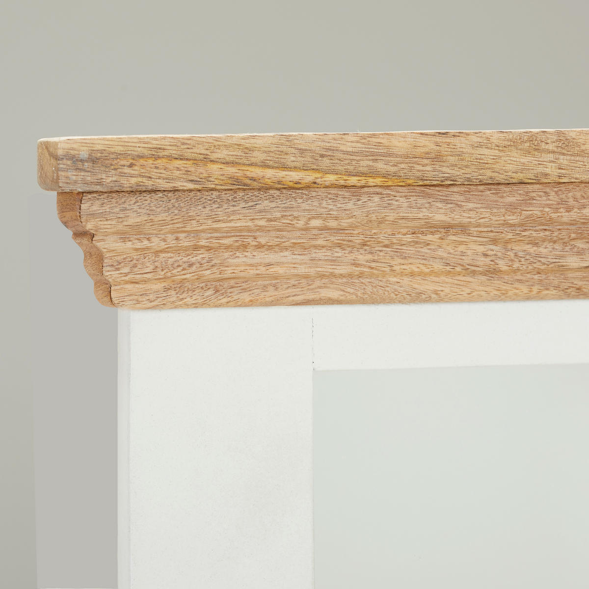 SPIEGEL 80/80/5 cm    in  - Naturfarben/Weiß, LIFESTYLE, Glas/Holz (80/80/5cm) - MID.YOU