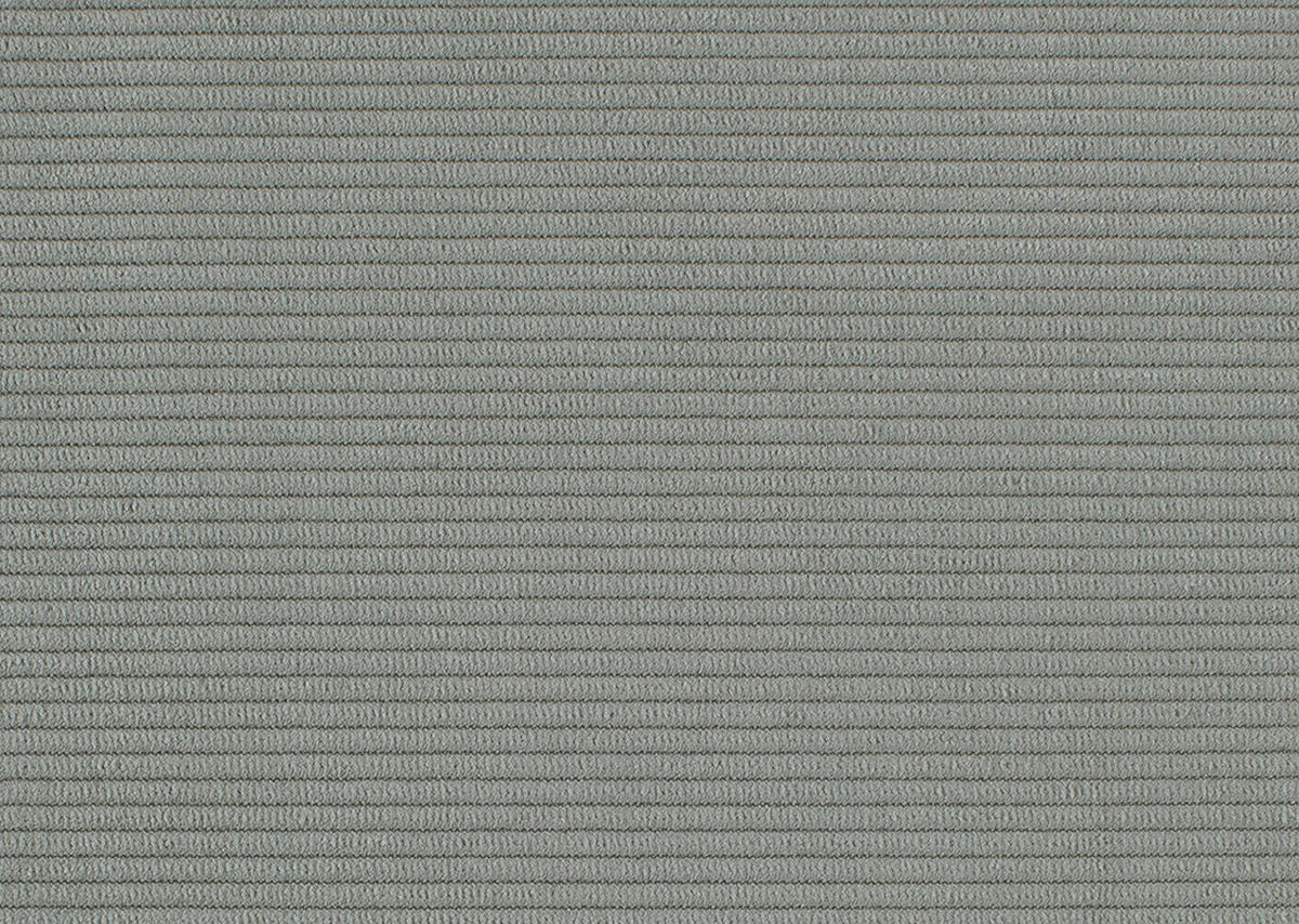 ECKSOFA in Feincord Hellgrau  - Hellgrau/Schwarz, Design, Textil/Metall (205/280cm) - MID.YOU