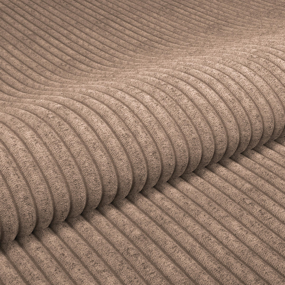 ECKSOFA Cappuccino  - Cappuccino, Trend, Textil (290/178cm) - P & B