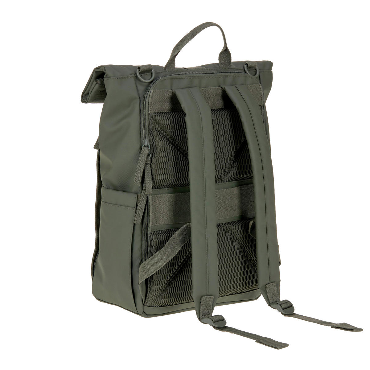 WICKELRUCKSACK  - Olivgrün, Basics, Textil (29/14,5/42cm) - Lässig