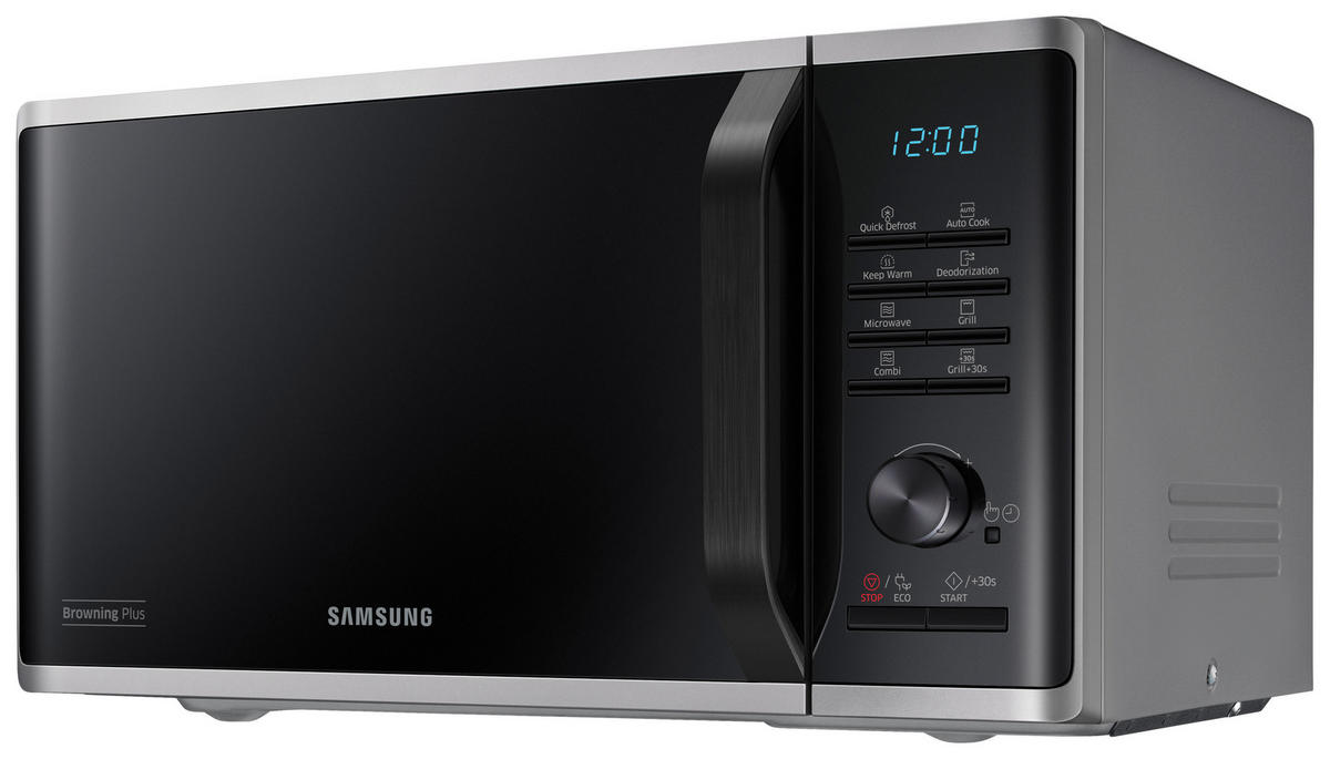 MIKROWELLE MG23K3515AS  - Silberfarben/Schwarz, Basics, Keramik/Kunststoff (49/27,5/39cm) - Samsung
