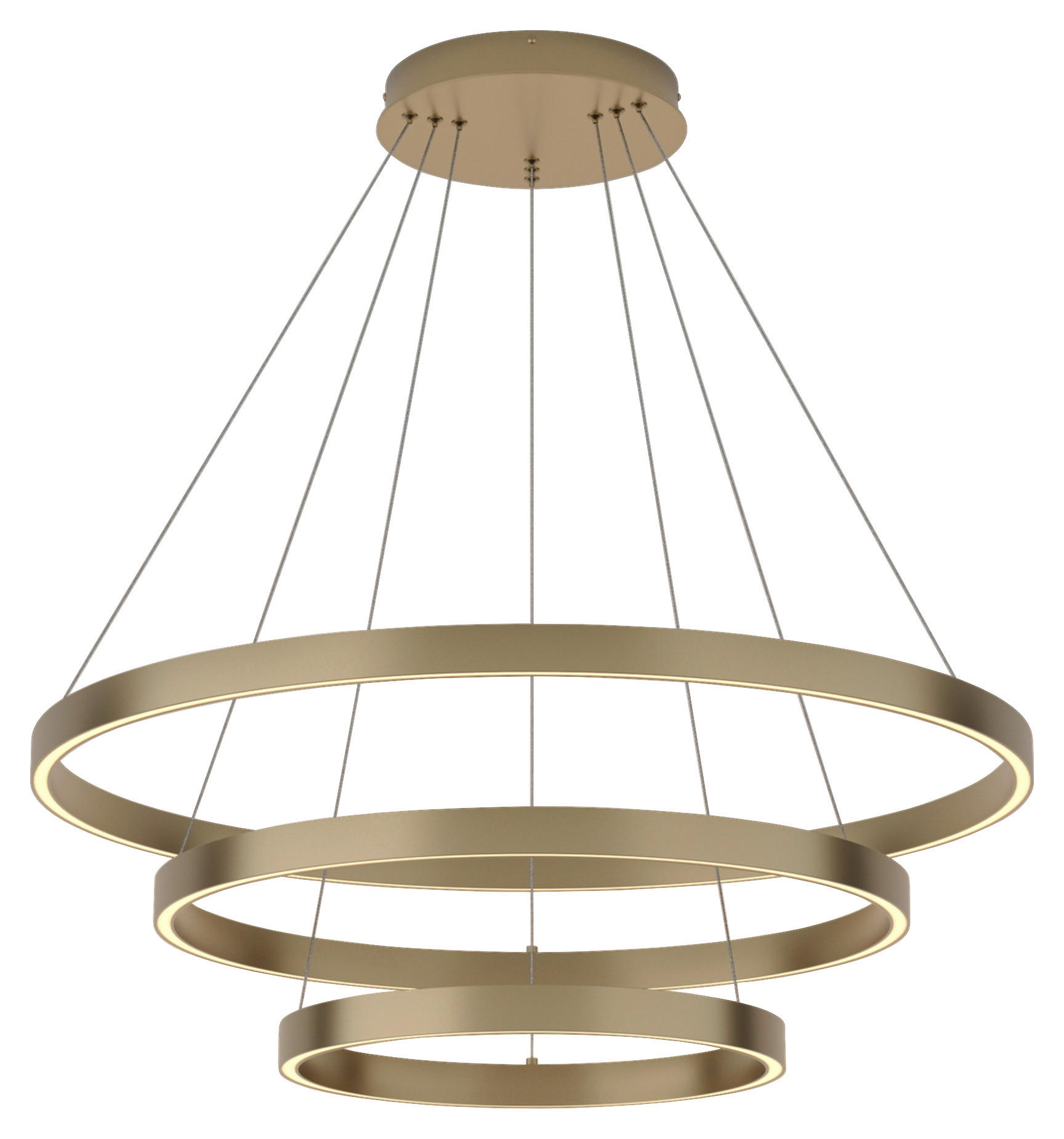 PENDELLAMPA 80/100/80 cm  - mässingsfärgad, Basics, metall (80/100/80cm) - MAYTONI