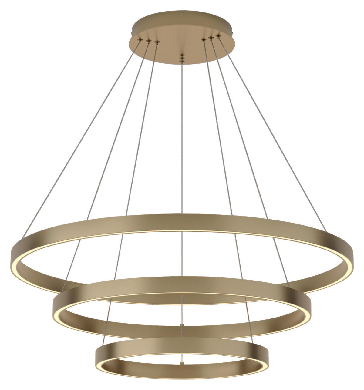 PENDELLEUCHTE 80/100/80 cm   - Messingfarben, Basics, Metall (80/100/80cm) - MAYTONI