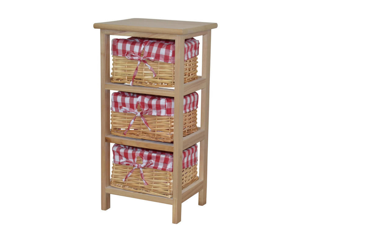 AUFBEWAHRUNGSREGAL - Naturfarben, KONVENTIONELL, Holz (25/30/60cm) - MID.YOU