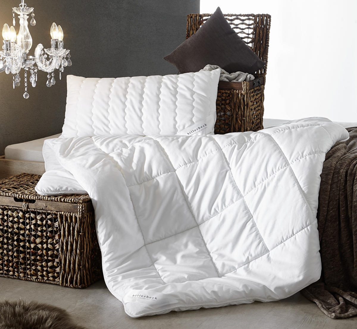WINTERDECKE  Antigua  135/200 cm   - Weiß, Basics, Textil (135/200cm) - Billerbeck