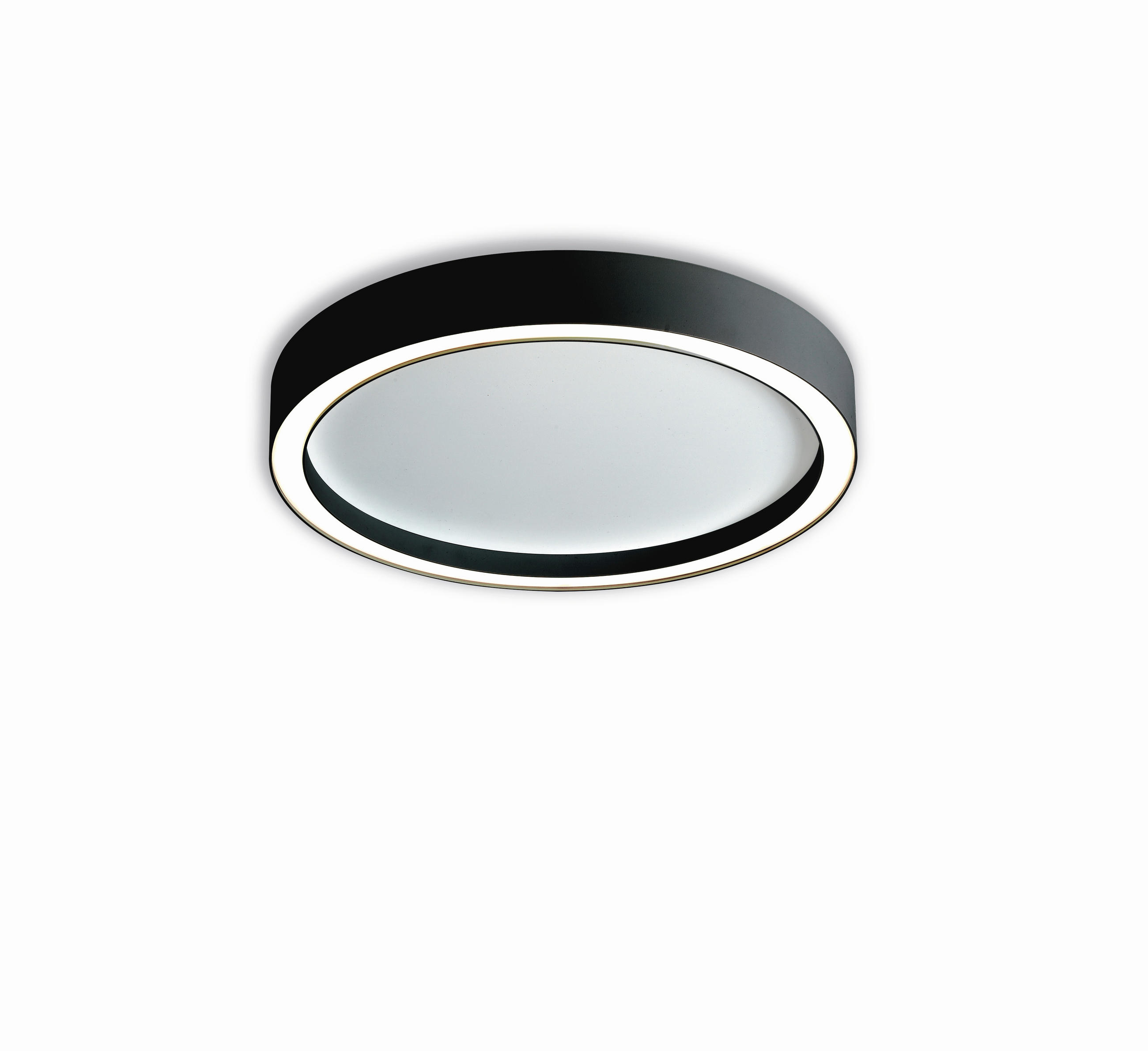 LED-DECKENLEUCHTE 55/4 cm   - Schwarz/Weiß, Design, Metall (55/4cm) - BOPP